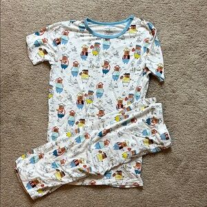 Magnetic Me White and Blue Pajama Sets with Space Theme